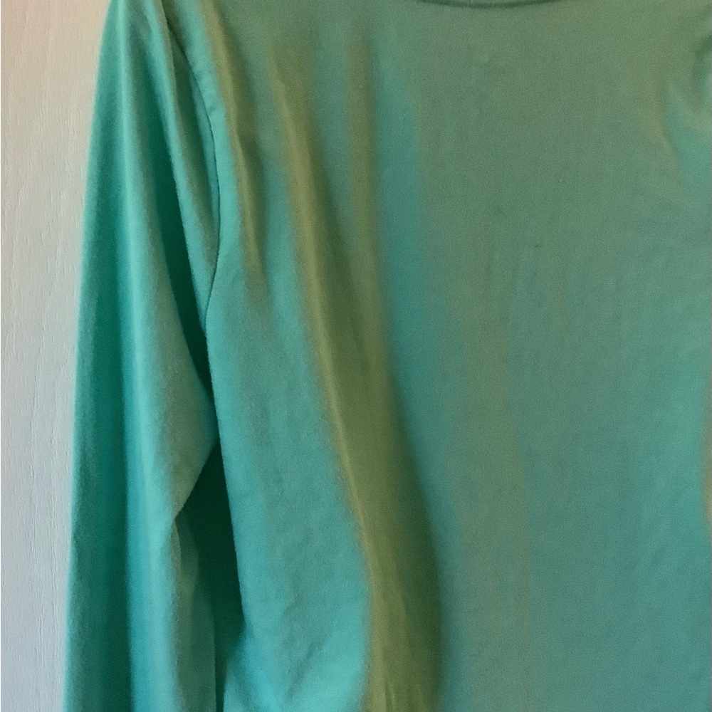 Women's Green V-Neck Top - Picture 9 of 10